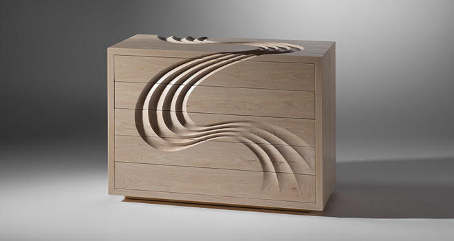 Cascade Chest of Drawers by Martin Gallagher