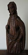 16th century oak sculpture holy woman saint 13 P1