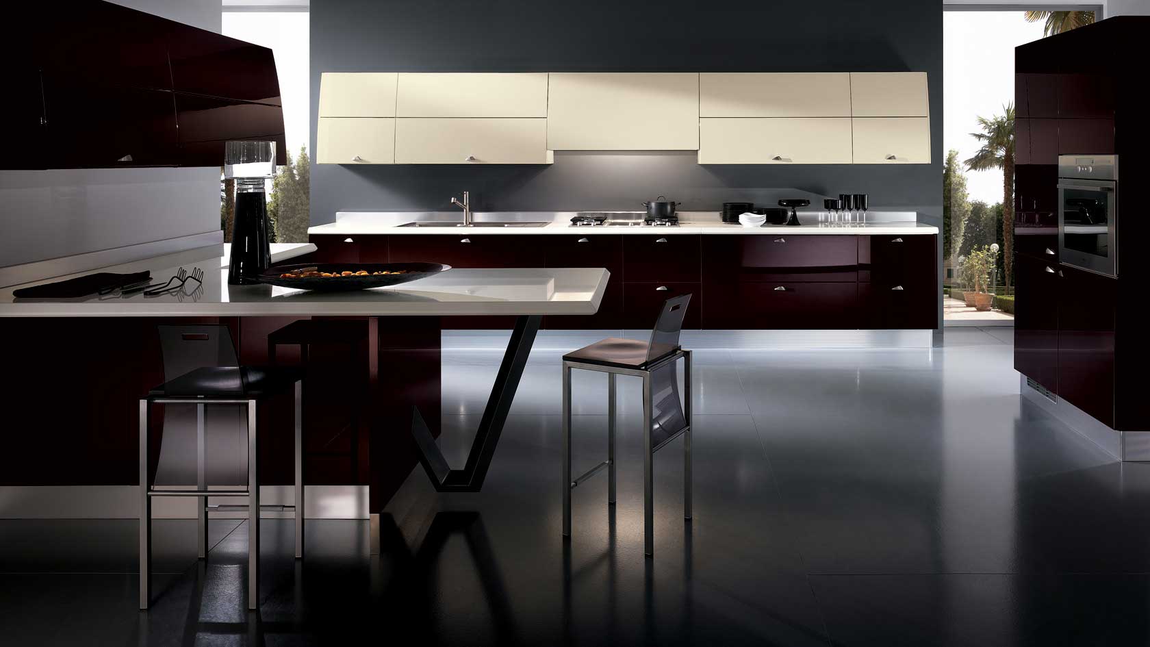 Scavolini | Flux Kitchen by Giugiaro Design | Wood - Furniture.biz